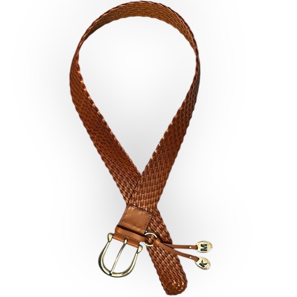 NWOT Michael Kors leather beaded belt - Picture 3 of 6